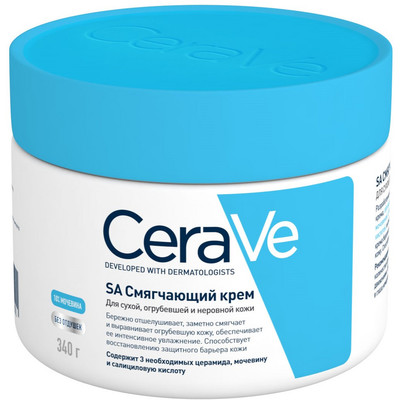 CeraVe SA Крем смягчающий для сухой, огрубевшей и неровной кожи 340мл (фото, вид 2)